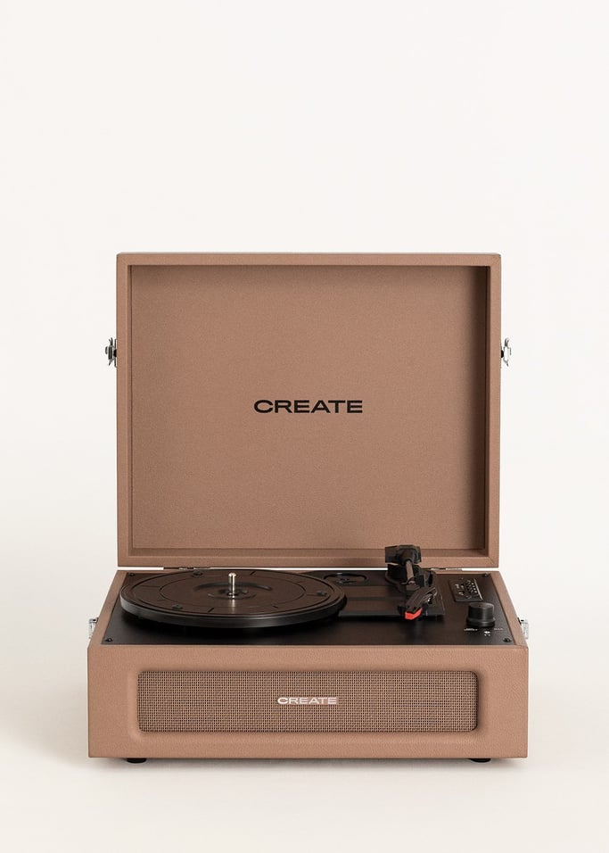 Record Player Retro - Platine Rétro Bluetooth/USB/SD/MicroSD/Mp3 - Moka