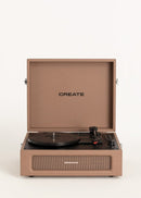 Tocadiscos Retro - Tocadiscos Retro Bluetooth/USB/SD/MicroSD/Mp3 - Moka