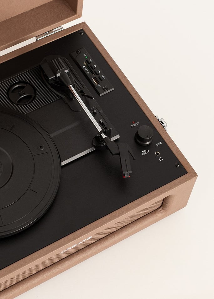 Record Player Retro - Platine Rétro Bluetooth/USB/SD/MicroSD/Mp3 - Moka