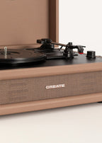Record Player Retro - Platine Rétro Bluetooth/USB/SD/MicroSD/Mp3 - Moka