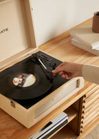 Record Player Retro - Platine Rétro Bluetooth/USB/SD/MicroSD/Mp3 - Sable