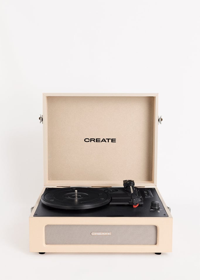 Record Player Retro - Platine Rétro Bluetooth/USB/SD/MicroSD/Mp3 - Sable