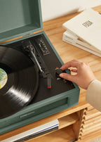 Record Player Retro - Platine Rétro Bluetooth/USB/SD/MicroSD/Mp3 - Sauge