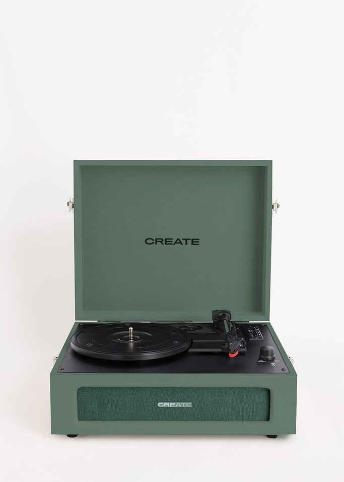 Record Player Retro - Platine Rétro Bluetooth/USB/SD/MicroSD/Mp3 - Sauge