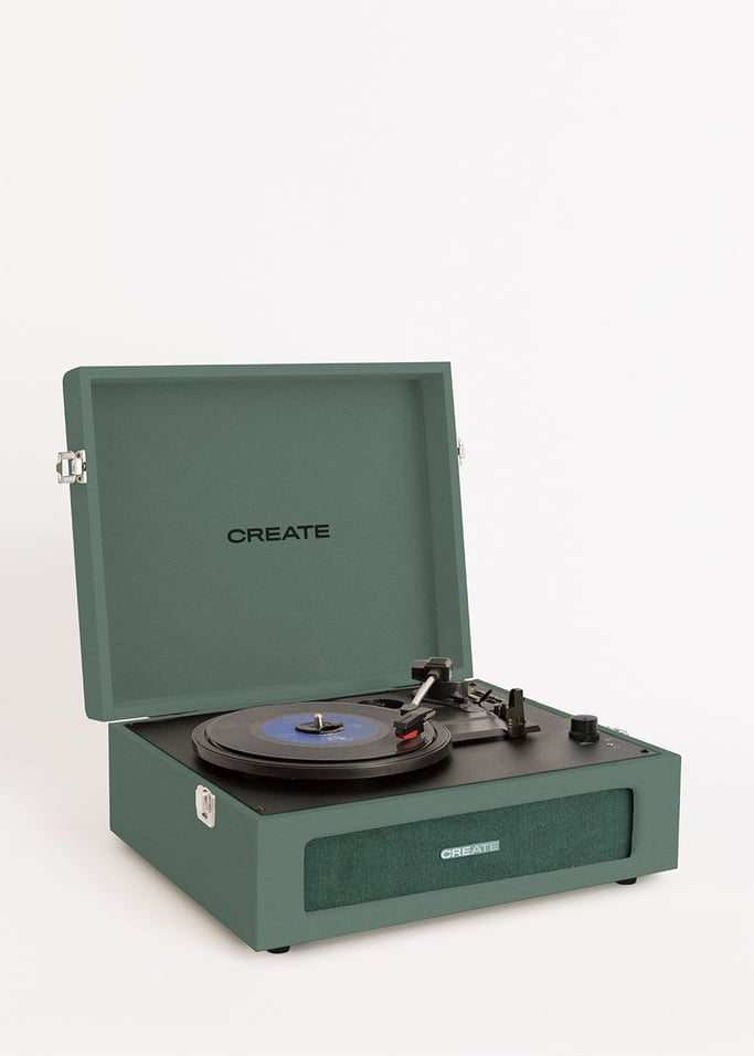Record Player Retro - Platine Rétro Bluetooth/USB/SD/MicroSD/Mp3 - Sauge