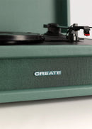 Record Player Retro - Platine Rétro Bluetooth/USB/SD/MicroSD/Mp3 - Sauge
