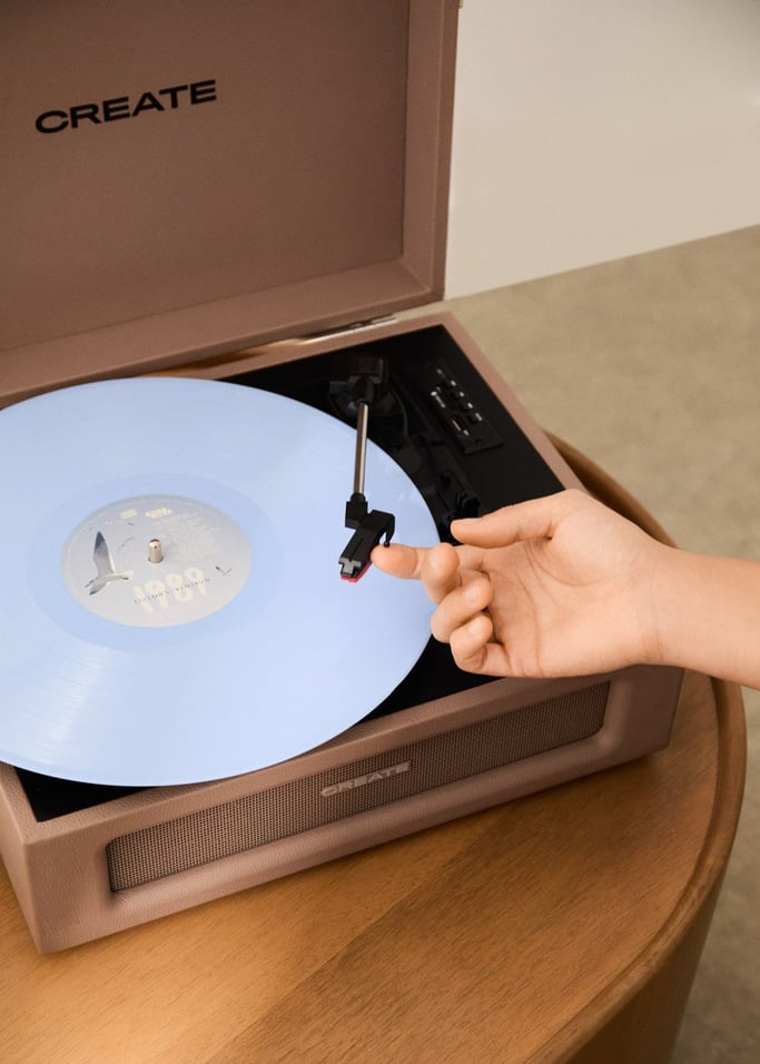 Record Player Retro - Platine Rétro Bluetooth/USB/SD/MicroSD/Mp3 - Moka
