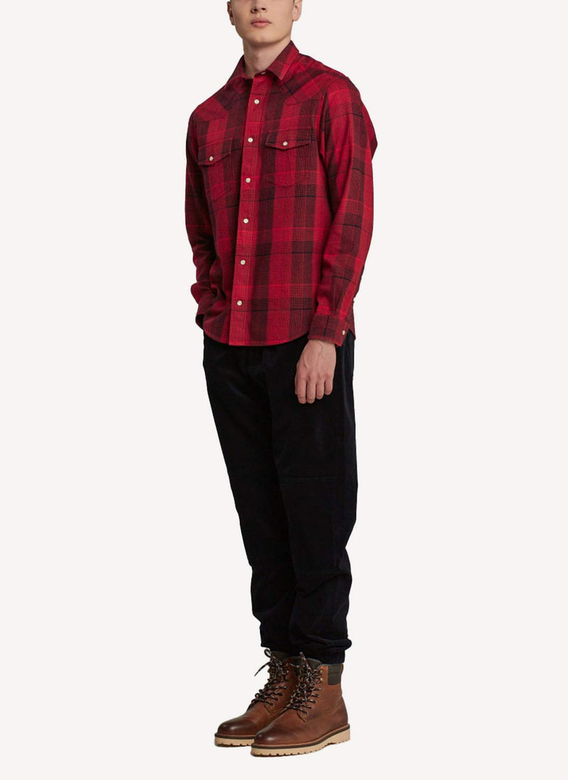 Gant - Chemise En Flanelle Rodeo - Bright Red - Homme