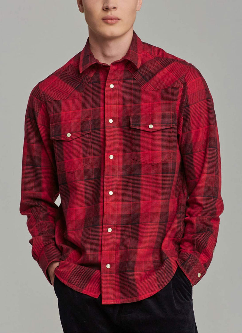 Gant - Chemise En Flanelle Rodeo - Bright Red - Homme