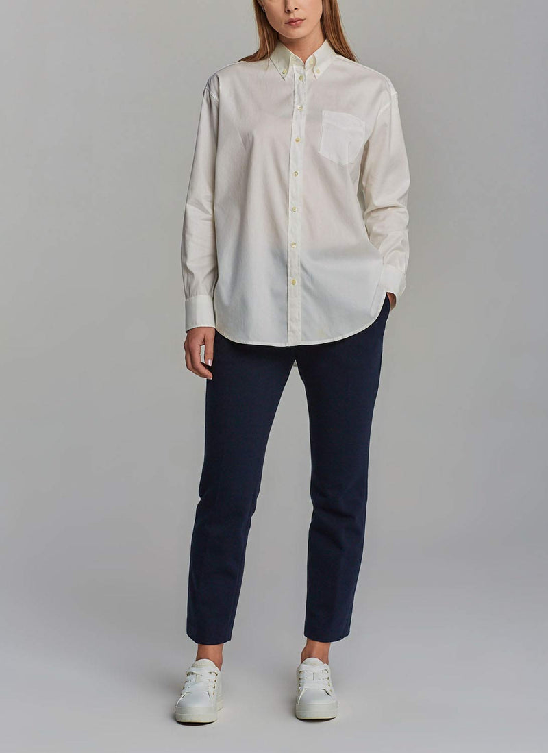 Gant - Chemise Relaxed Dreamy - Eggshell - Femme