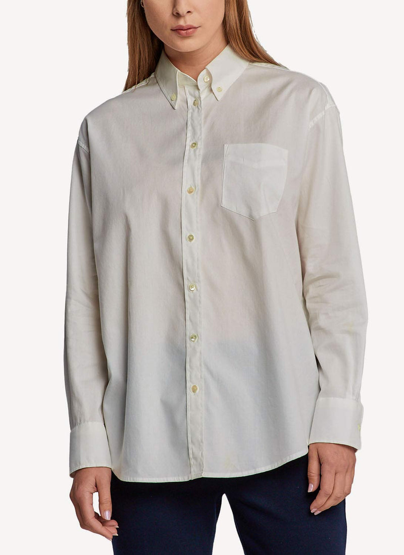 Gant - Chemise Relaxed Dreamy - Eggshell - Femme