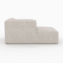 Canapé d'angle gauche modulable Hestia en tissu beige 4 places