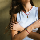 Le Collier Collioure Bambou De Mer Et Quartz Poisson