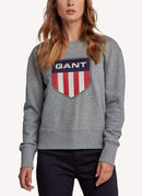 Gant - Sweat Retro Shield - Grey Melange - Femme