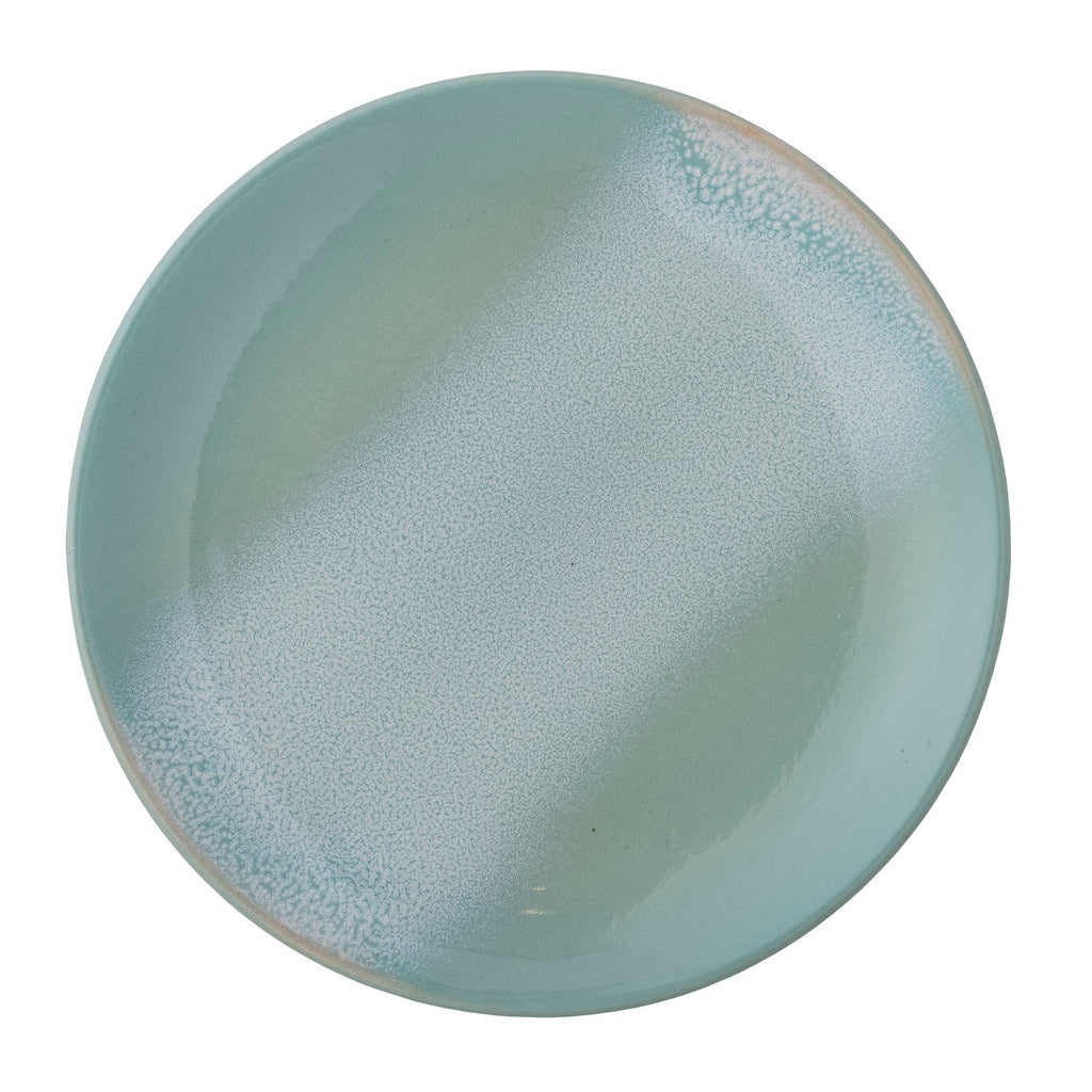 Safie - Lot de 12 Assiettes - Vert - Grès