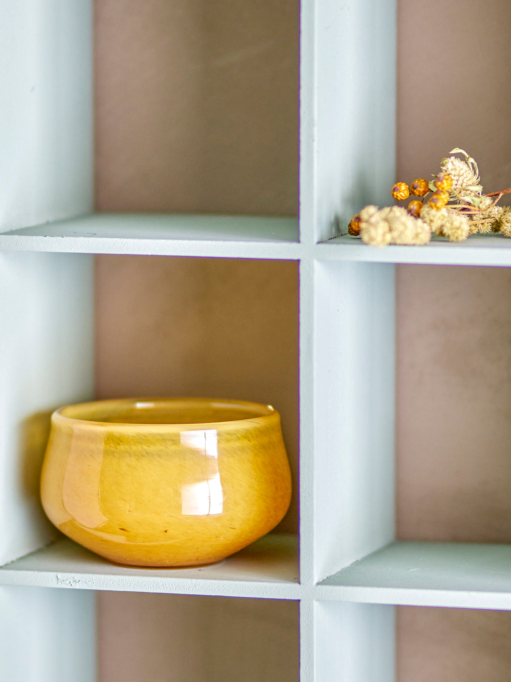 Jose - Votive - Yellow - Glass