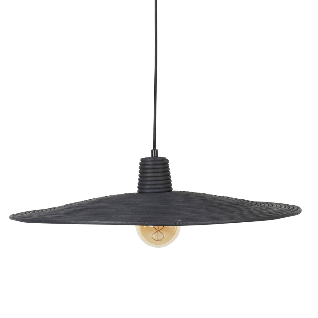 Balance L - Pendant light - Rattan - Black