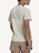 Adidas - Tee-Shirt Run Icons 3B - Wonder White - Femme