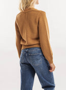 Gant - Cardigan Côtelé - Tan Brown - Femme