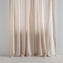 Curtain - En Lin Lavé À Galon Fronçeur - Beige Sable