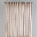 Curtain - En Lin Lavé À Ruflettes - Beige Sable