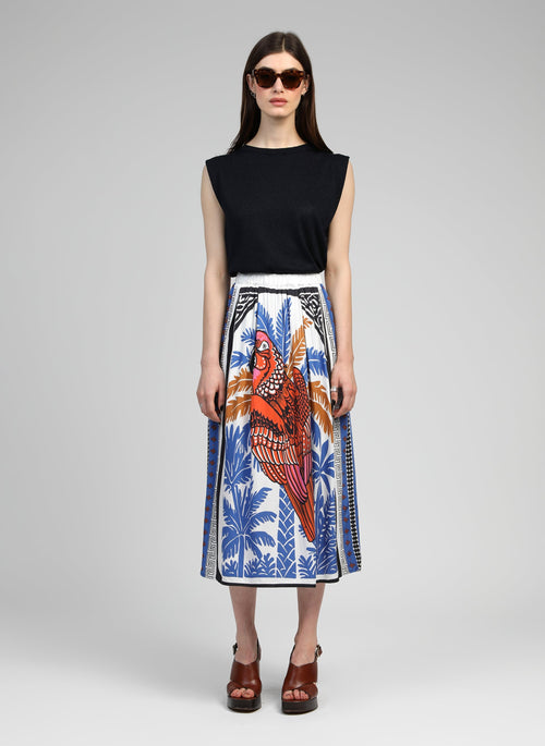 Riket Parrot Blue Long Skirt