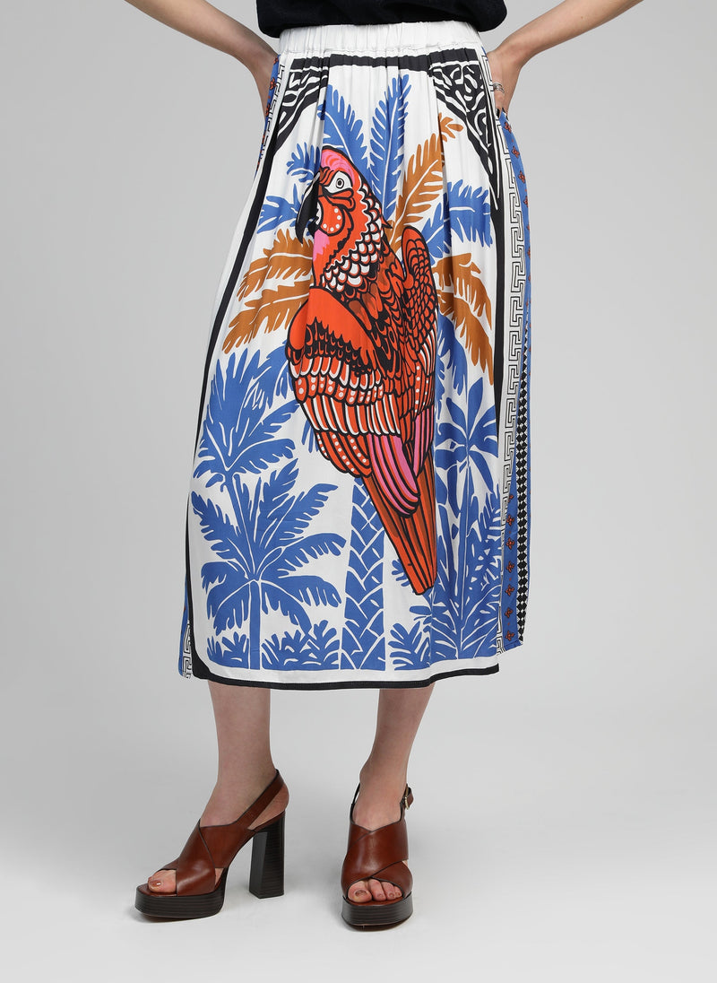 Riket Parrot Blue Long Skirt