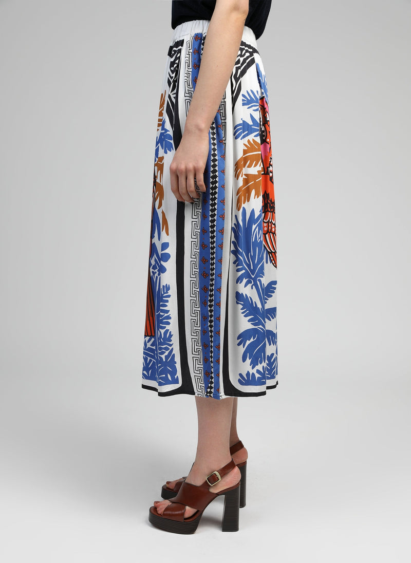 Riket Parrot Blue Long Skirt