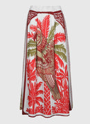 Riket Papagayo Red Long Skirt