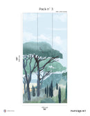 Mural Riviera La Spiaggia - Verde Smeraldo