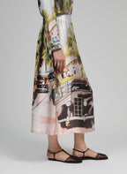 Jupe Midi Rinala Florida Anis