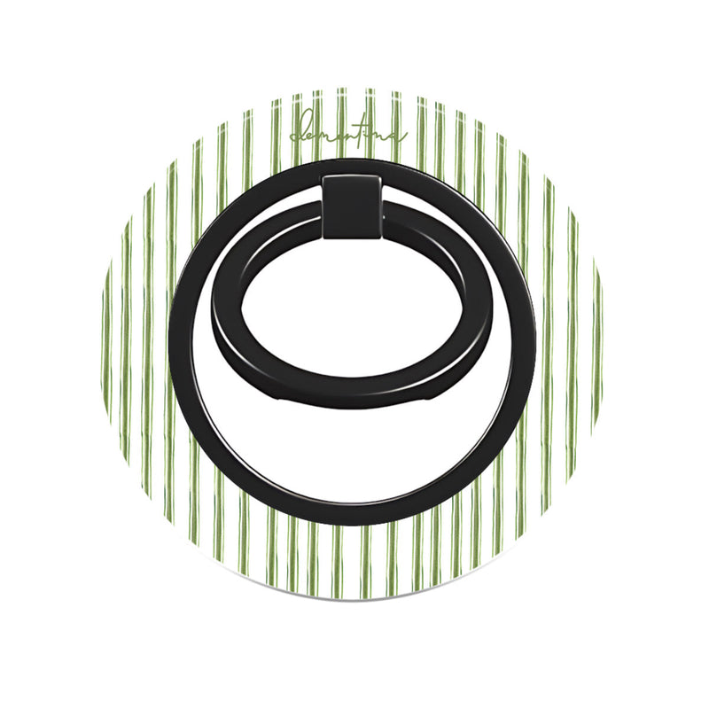 Green Striped Ring Holder