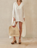 Rishima Beach Dress - Blanc Cassé