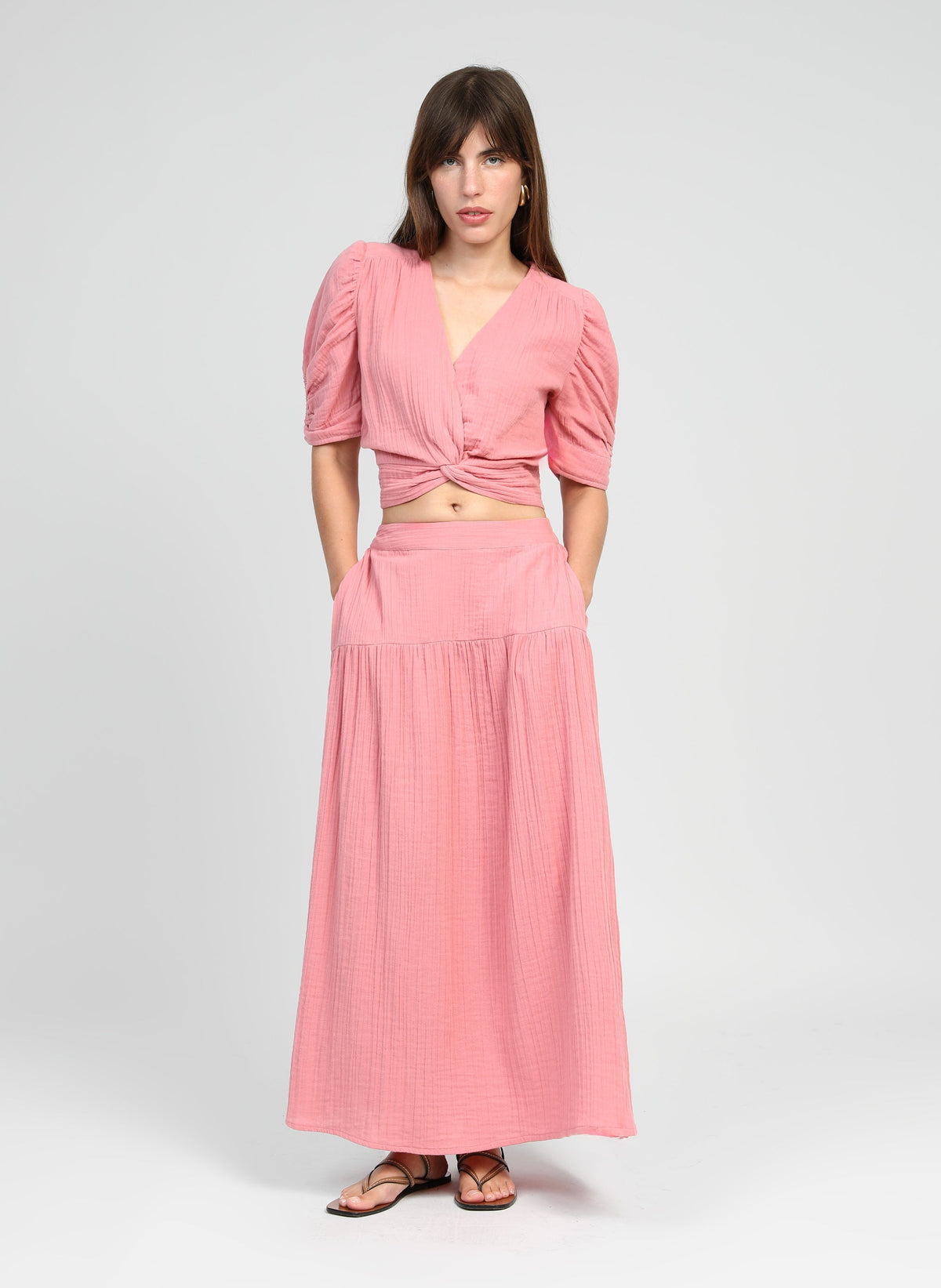 Jupe Midi Ritha Rose