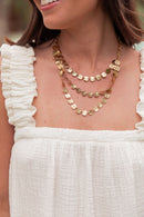RIVIERA Doré - Collier Multi-Rangs