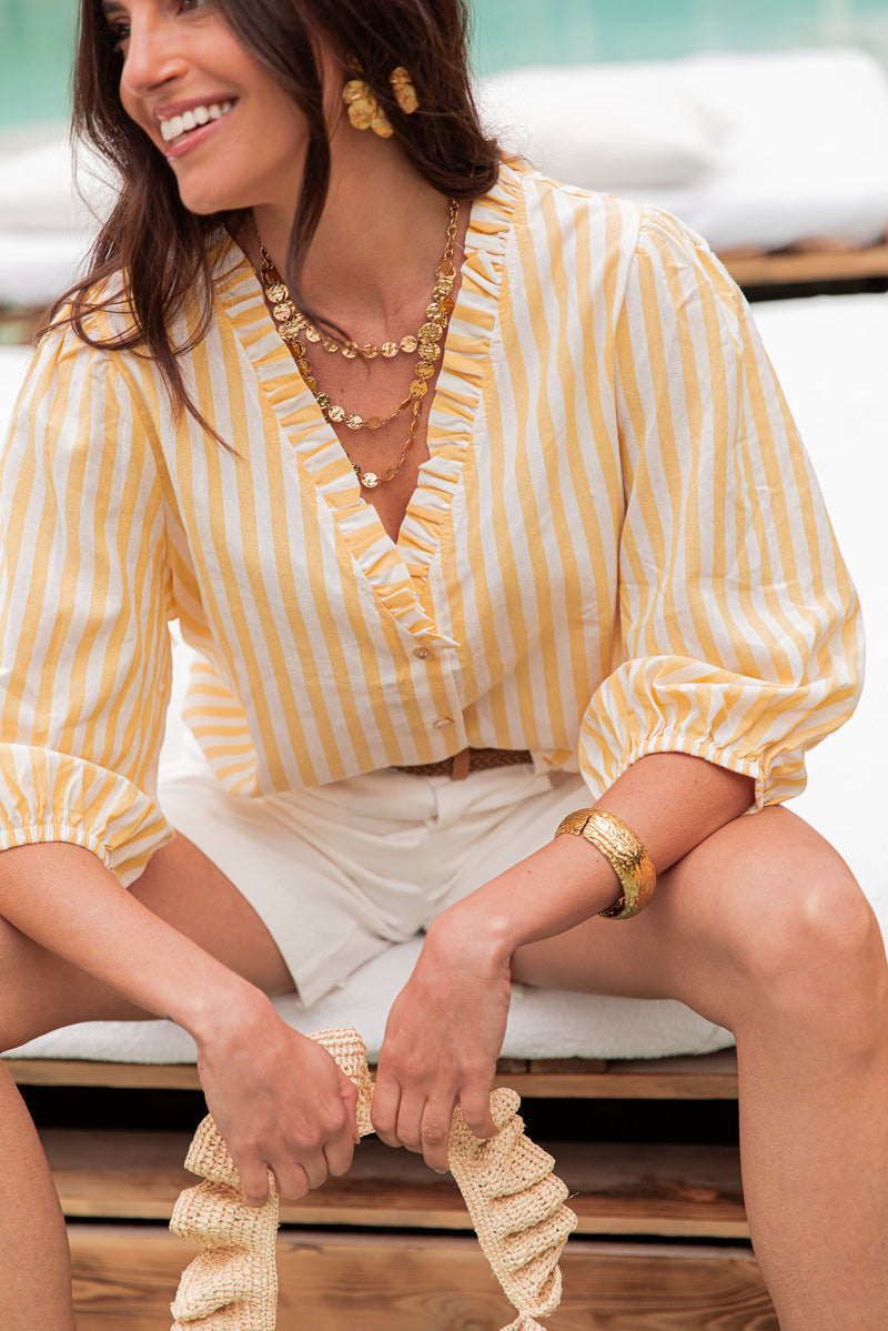 RIVIERA Doré - Collier Multi-Rangs