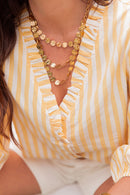 RIVIERA Doré - Collier Multi-Rangs