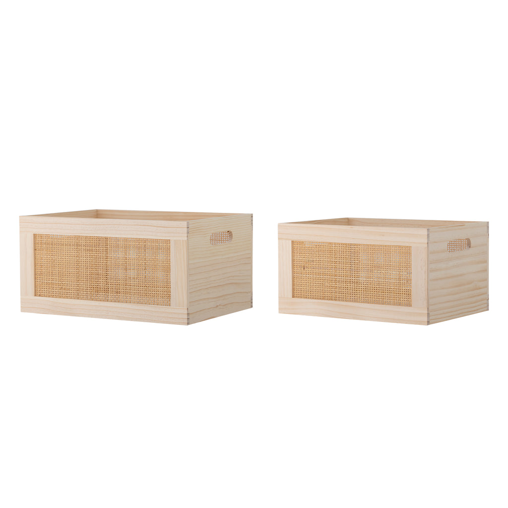 Piana - Boîte De Rangement - Naturel - Pin Fsc®100%
