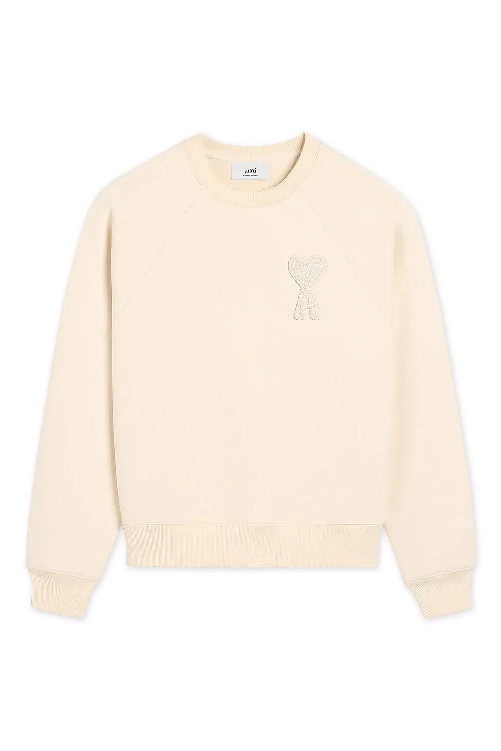 Ami Paris - Ami De Coeur Sweatshirt - Beige Patch