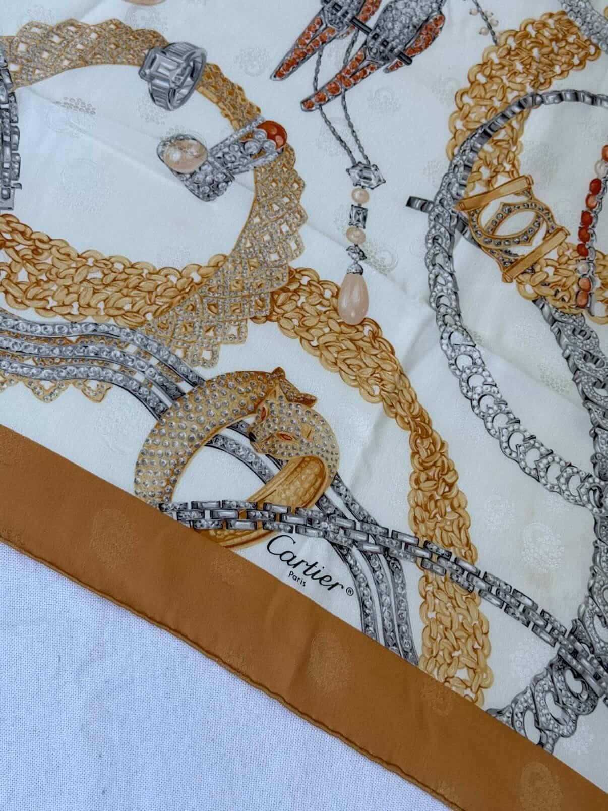Foulard Cartier – Motif Bijouterie