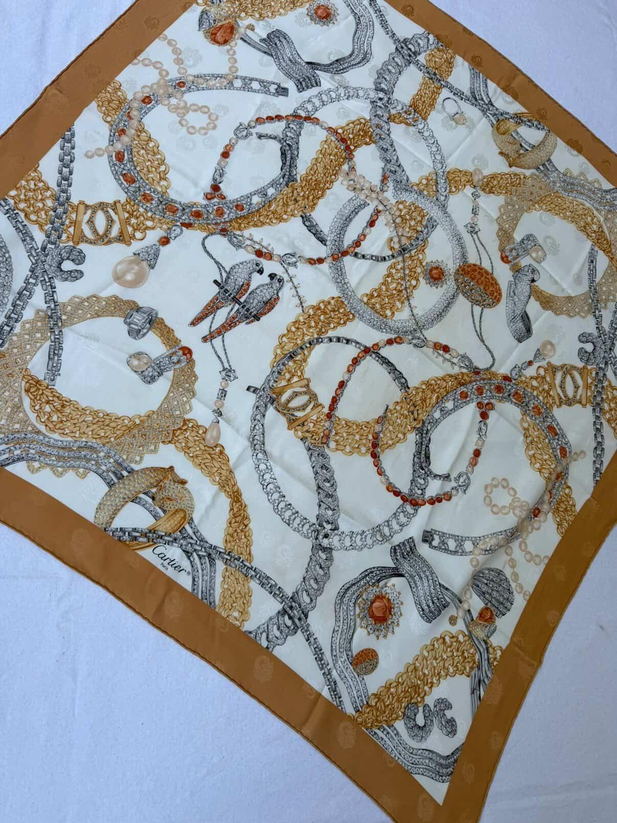 Foulard Cartier – Motif Bijouterie