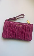 Pochette Miu Miu - Cuir Matelassé Nappa Fushia