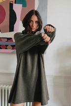 ALIZEE KHAKI DRESS