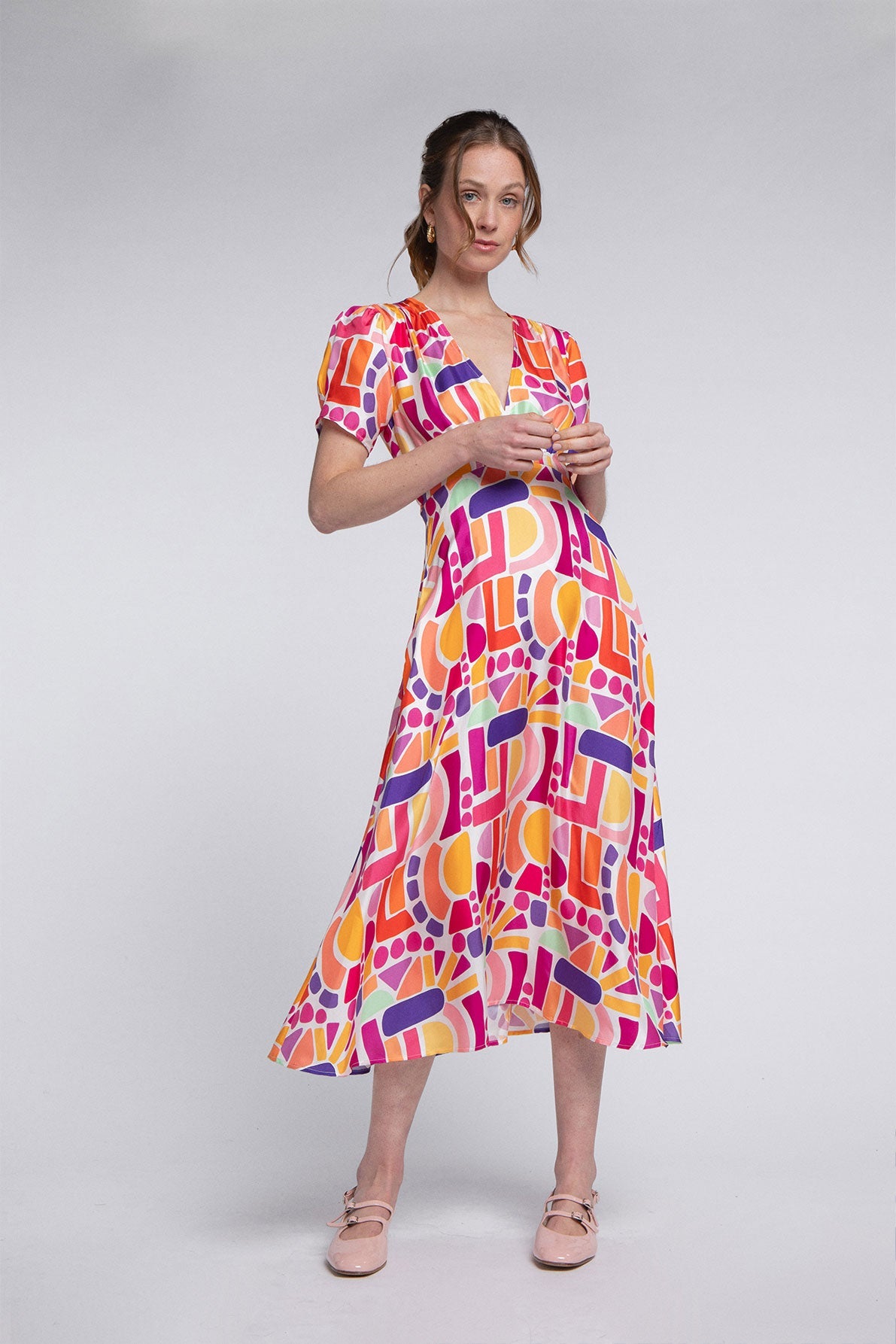 Vestido Anna Ettore Policromado