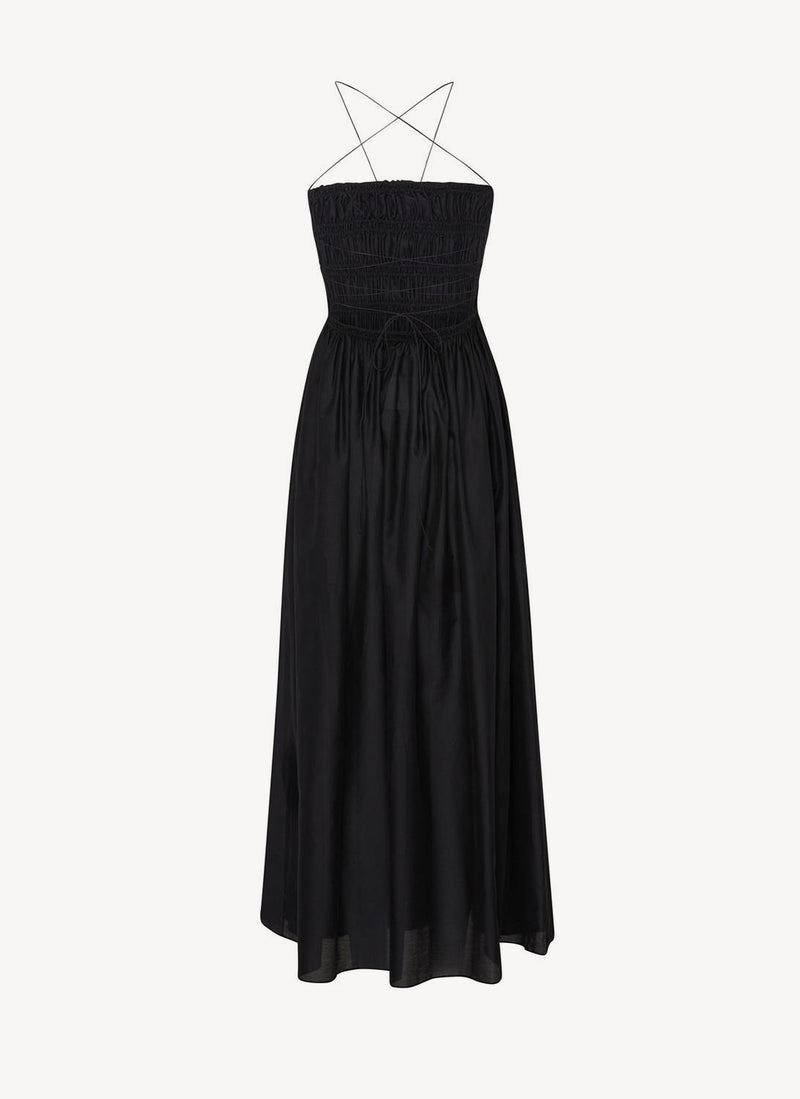 Matteau - Robe Asymétrique Épaule Dénudée - Noir - Femme