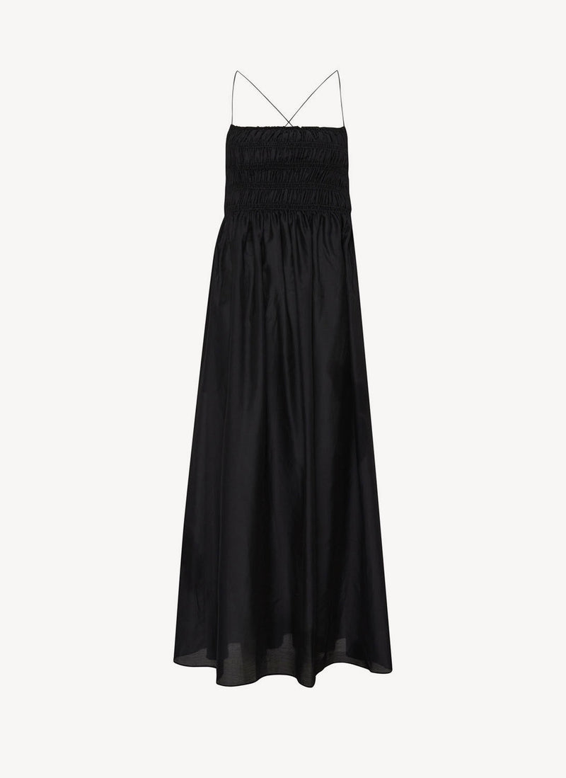 Matteau - Robe Asymétrique Épaule Dénudée - Noir - Femme