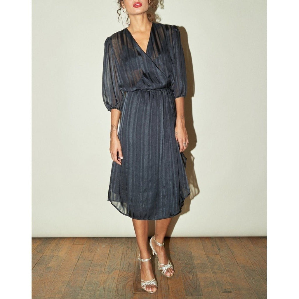 Barbara Dress - Black Lurex