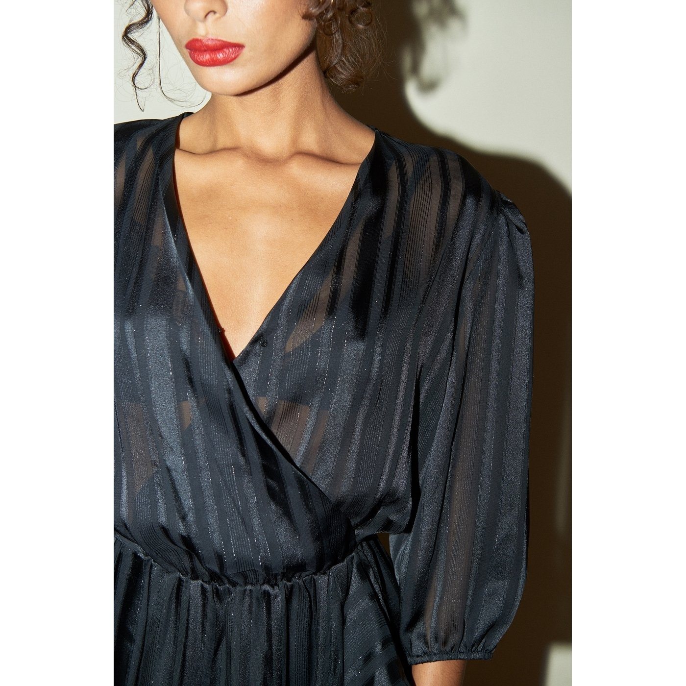 Barbara Dress - Black Lurex