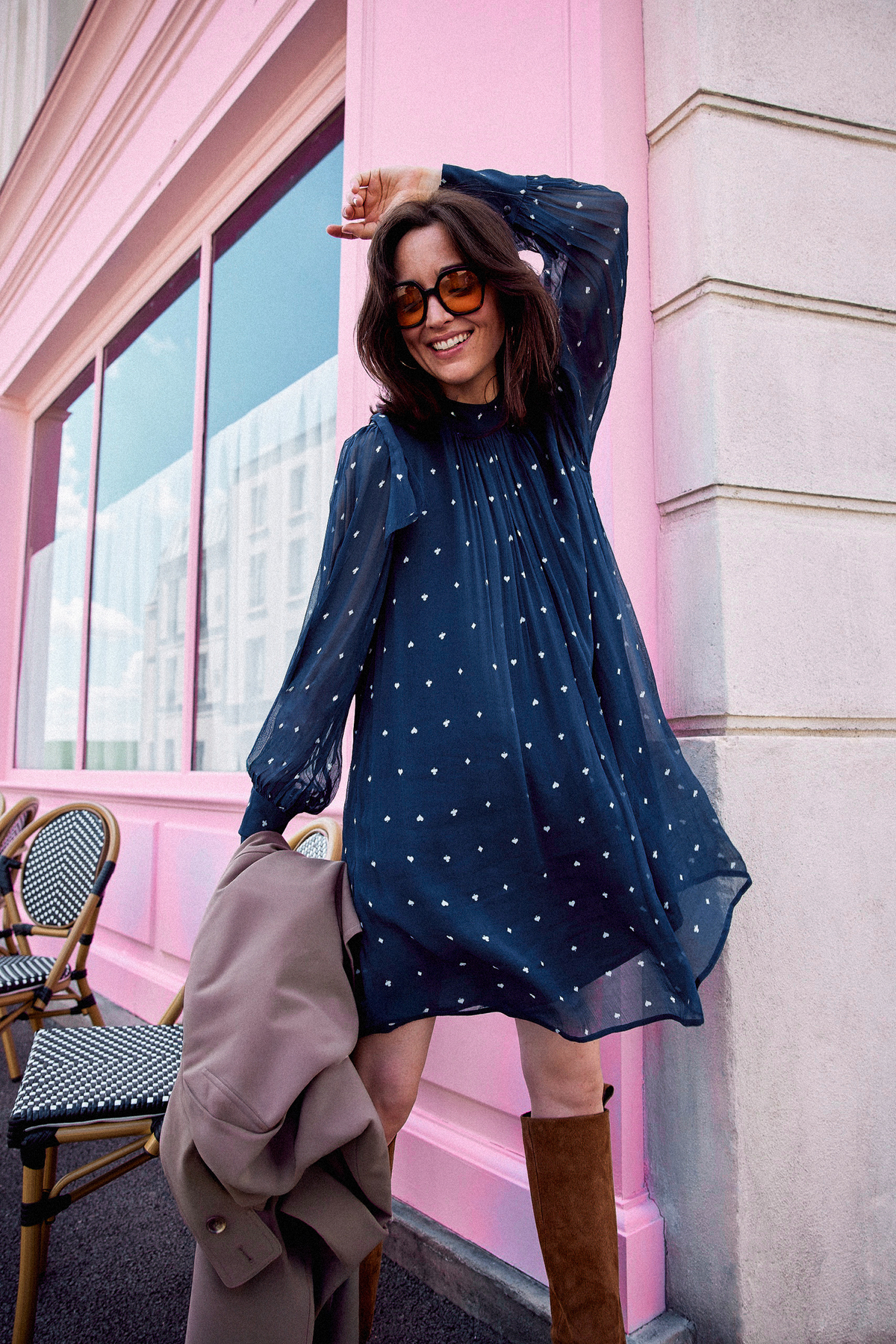 ROBE ROMINA SPADES BLEU