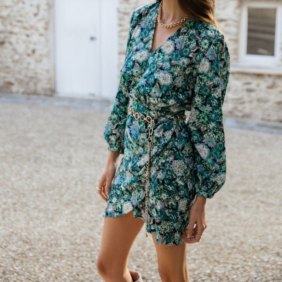 Cerise Dress - Printed